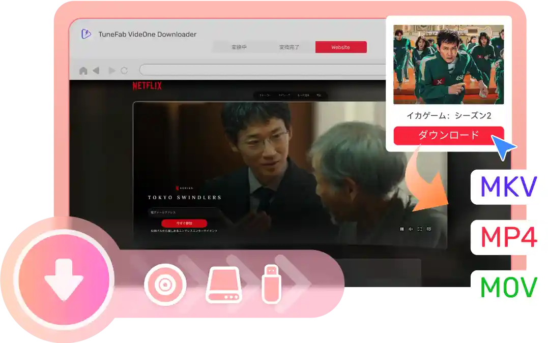 Netflixをロスレスで高速ダウンロード