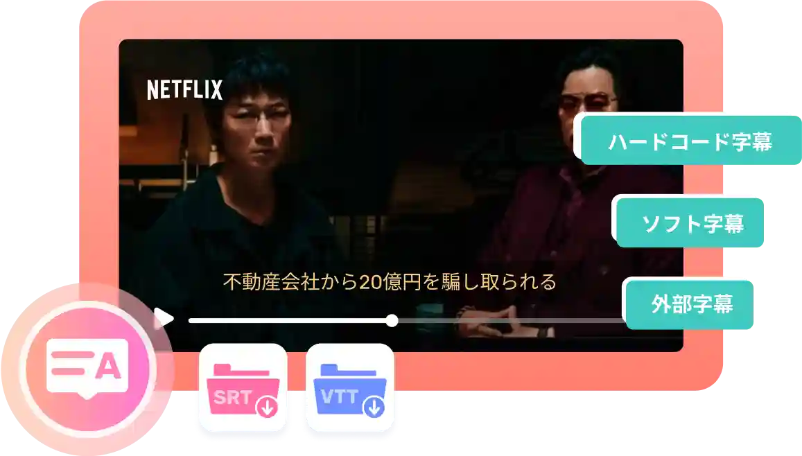 3つのサブタイトル