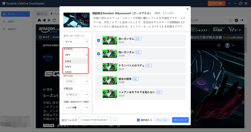 フォーマットを一括選択