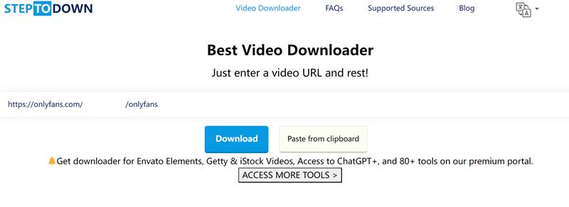 SteptoDownでOnlyFansの動画をダウンロード
