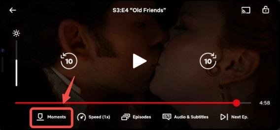 Netflixのモーメンツ機能