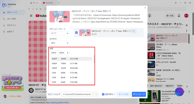 YouTube 品質 選択