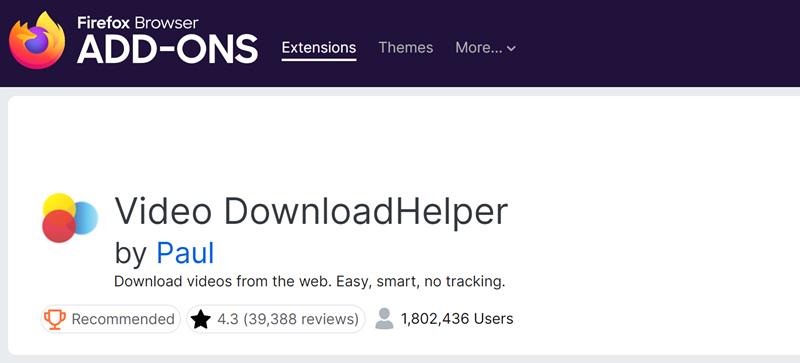 Video DownloadHelper